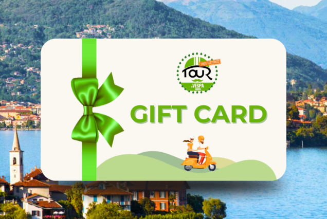 Gift Card - Lago Maggiore and Lago d'Orta by Vespa with lunch